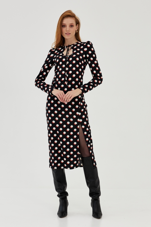 С20176 Платье (НСК) (черный/круги, 42)