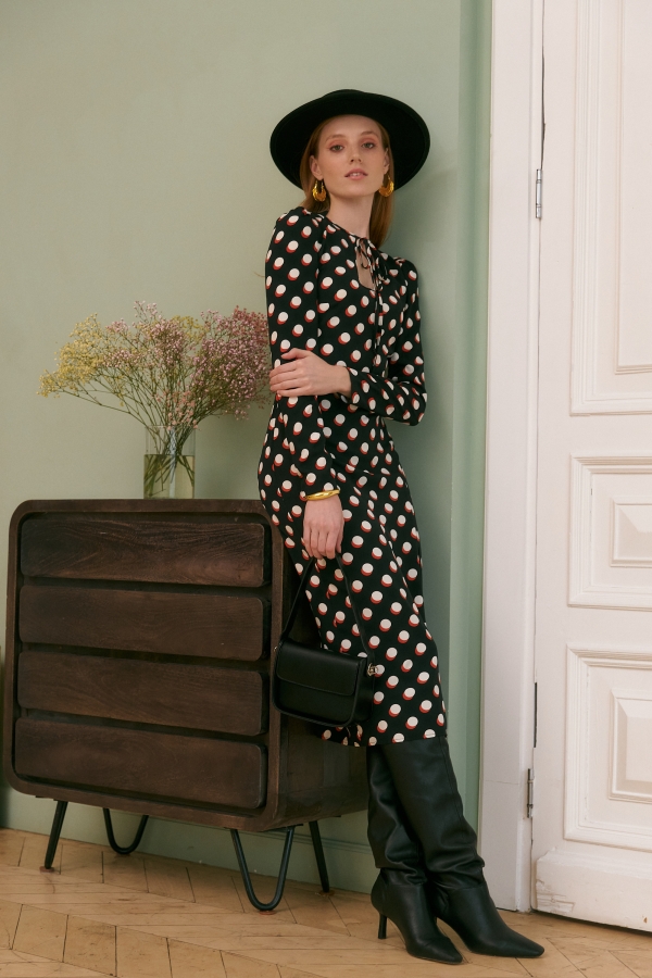 С20176 Платье (НСК) (черный/круги, 42)